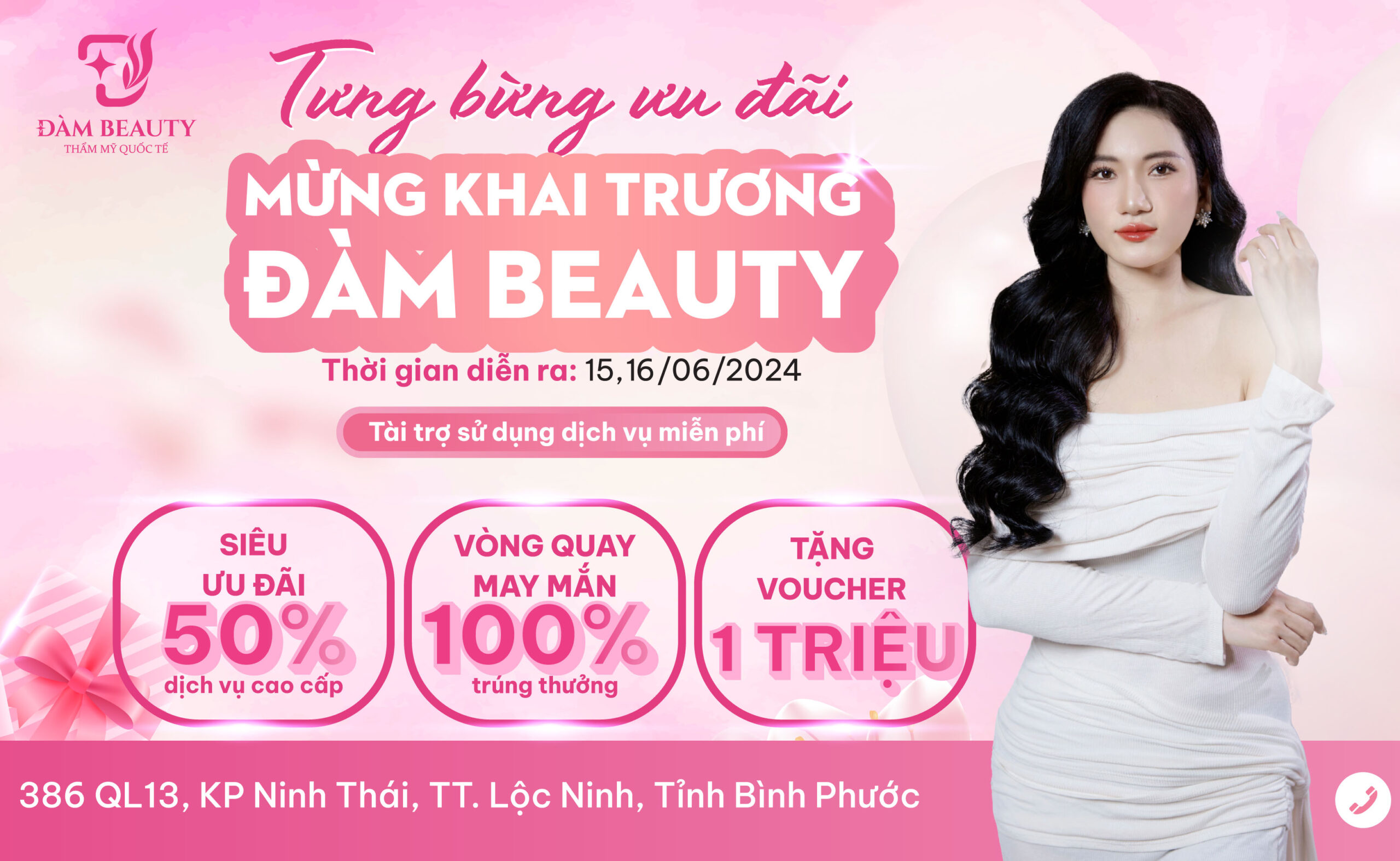 TƯNG BỪNG ƯU ĐÃI - MỪNG KHAI TRƯƠNG ĐÀM BEAUTY